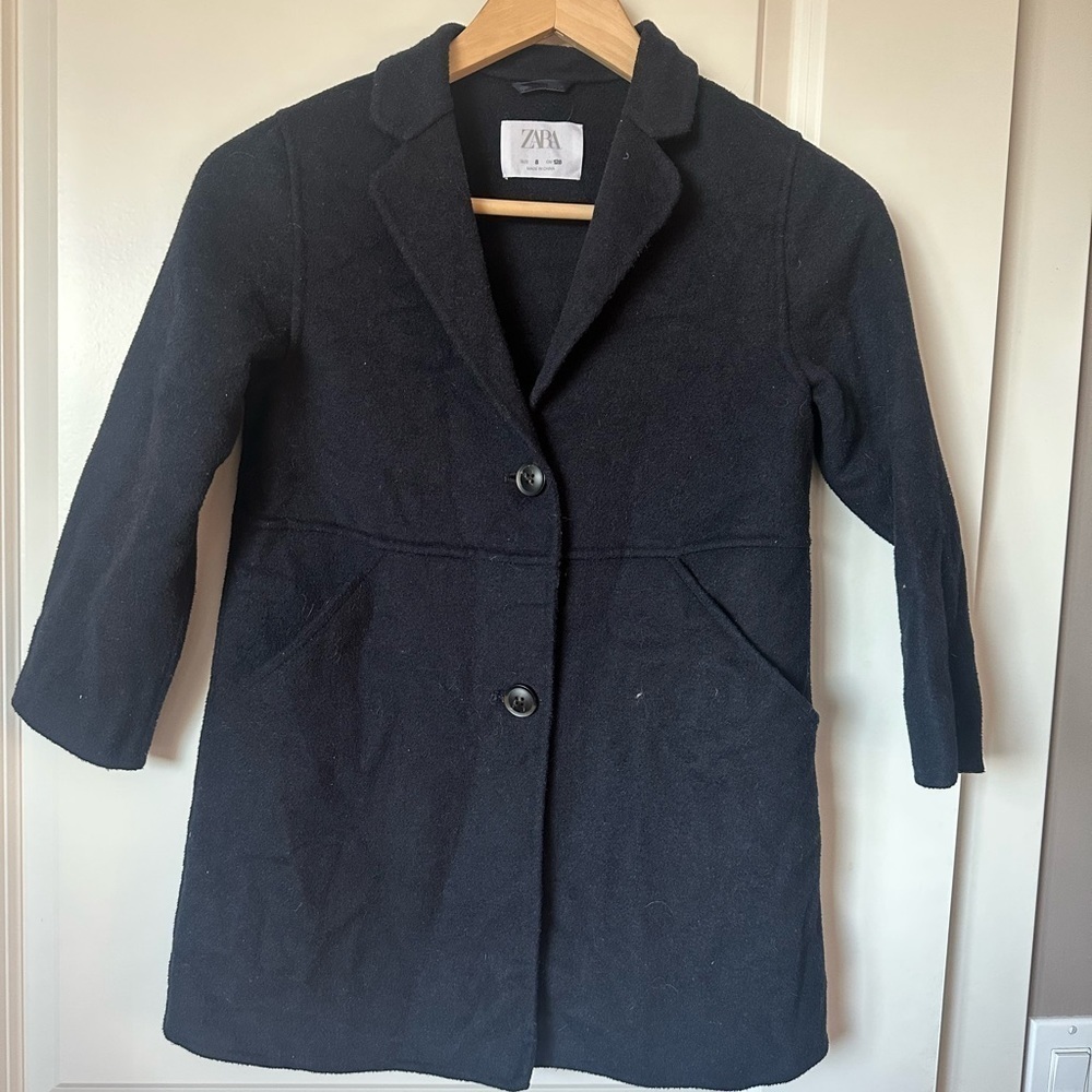 Zara kids wool peacoat size 8